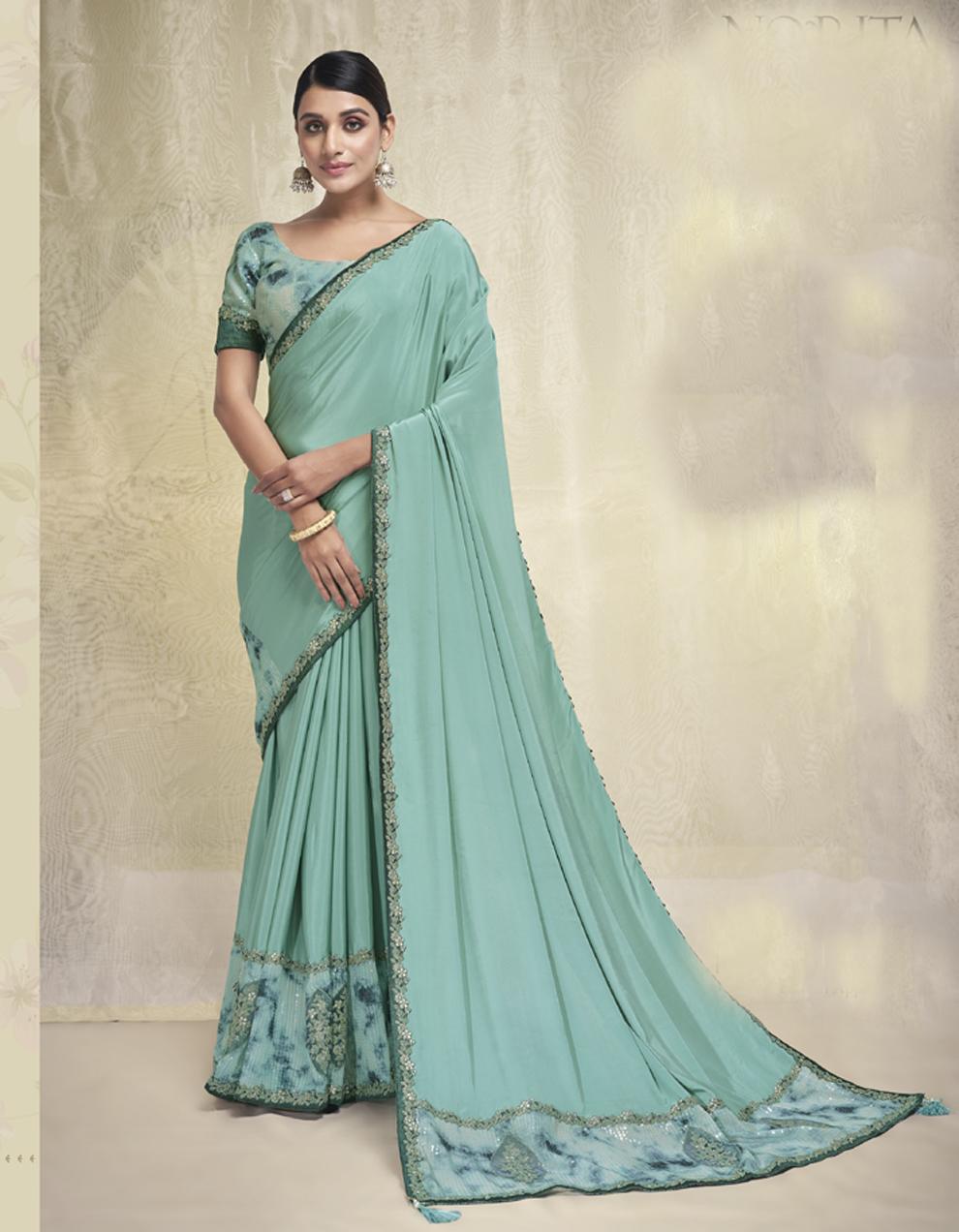 Blue ART SILK Saree for Women With Blouse SD28552