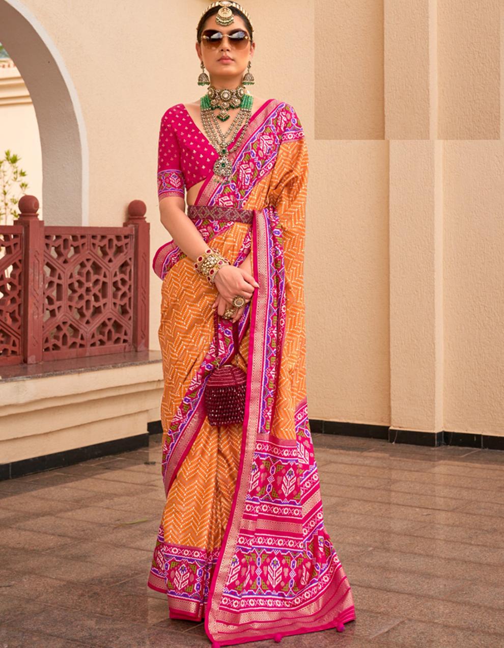 Yellow Art Silk Saree for Women With Blouse SD28879