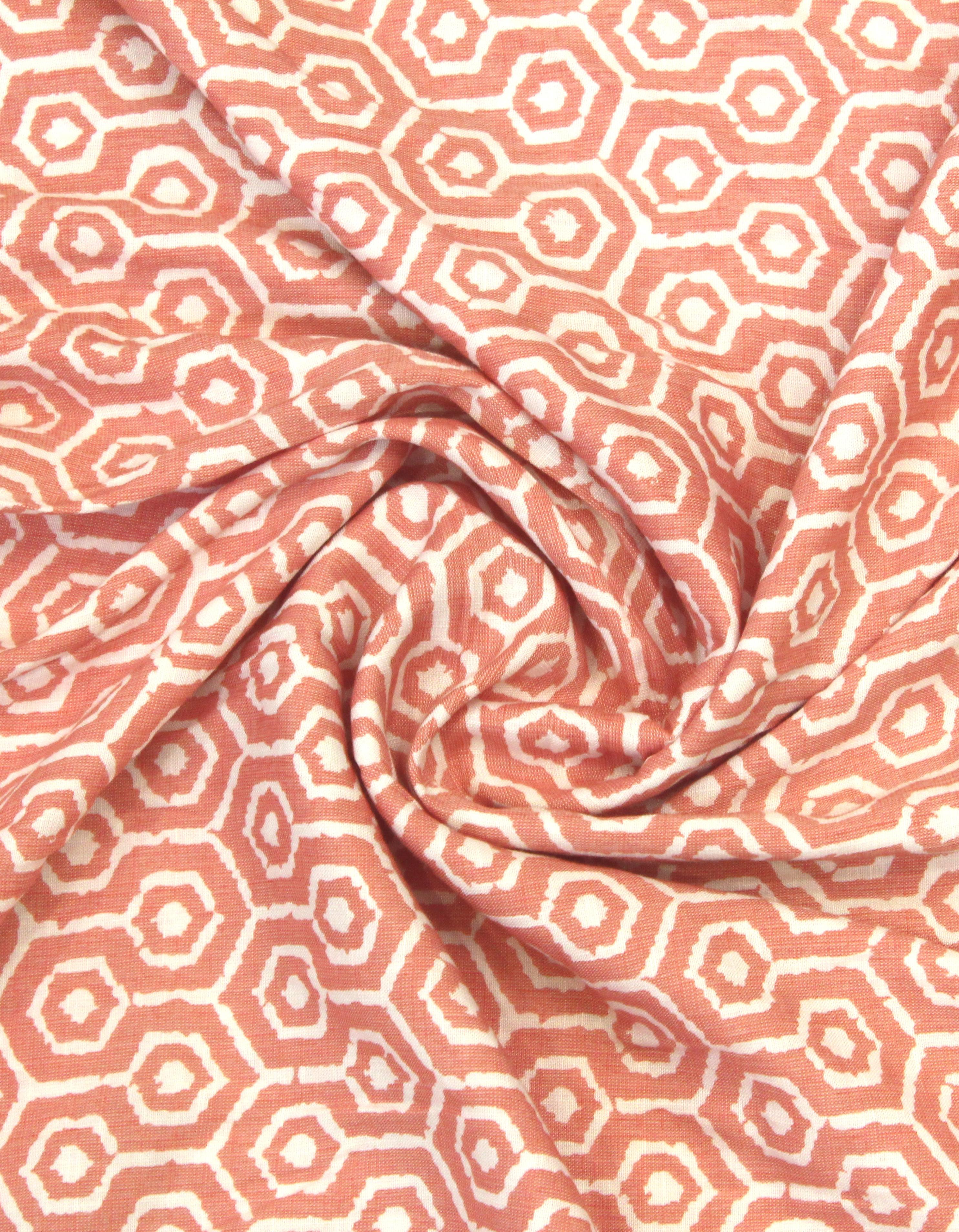 Pink Rayon Unstitched Fabric for Men & Women's Shirt/Kurta/Top/Kameez FB102