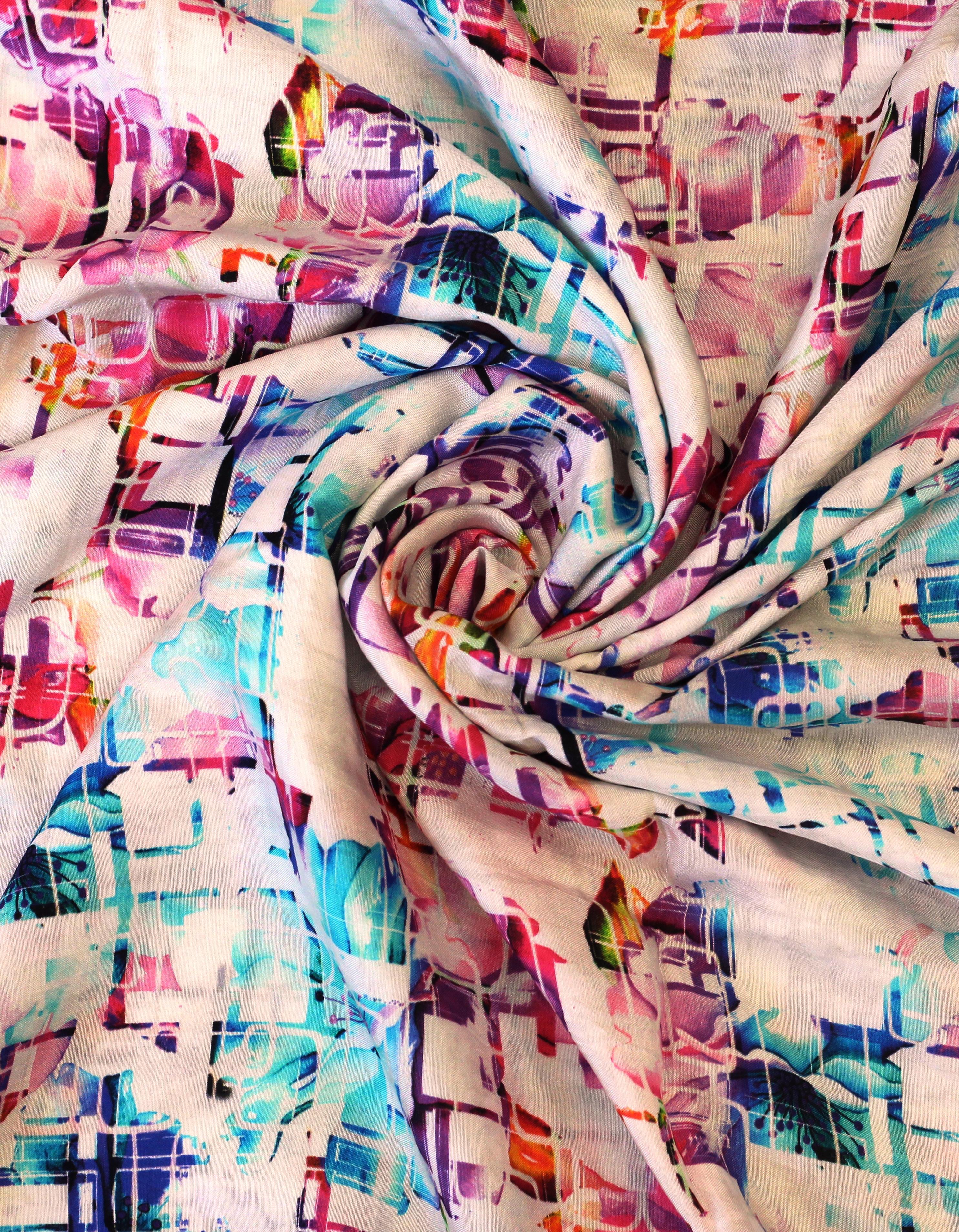 Multicolor Muslin Unstitched 2.5 Meters Fabric for Men & Women's Shirt/Kurta/Top/Kameez FB132