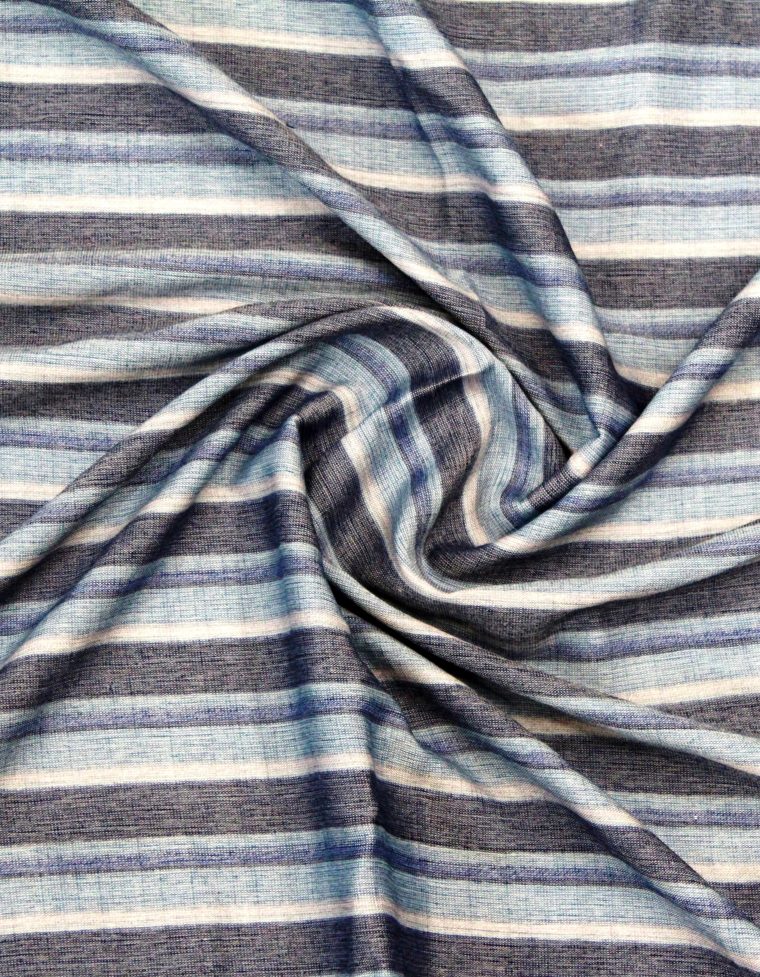 Blue Rayon Unstitched Fabric for Men & Women's Shirt/Kurta/Top/Kameez FB98