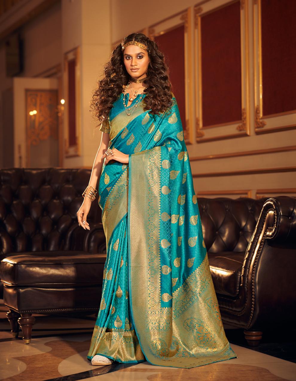 Blue ART SILK Saree for Women With Blouse SD28615