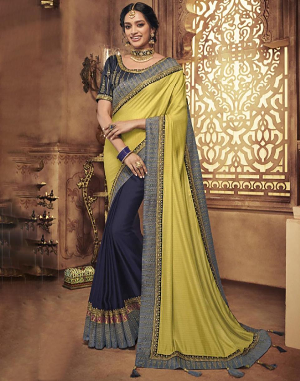 Multicolor Silk Saree With Blouse SD23664