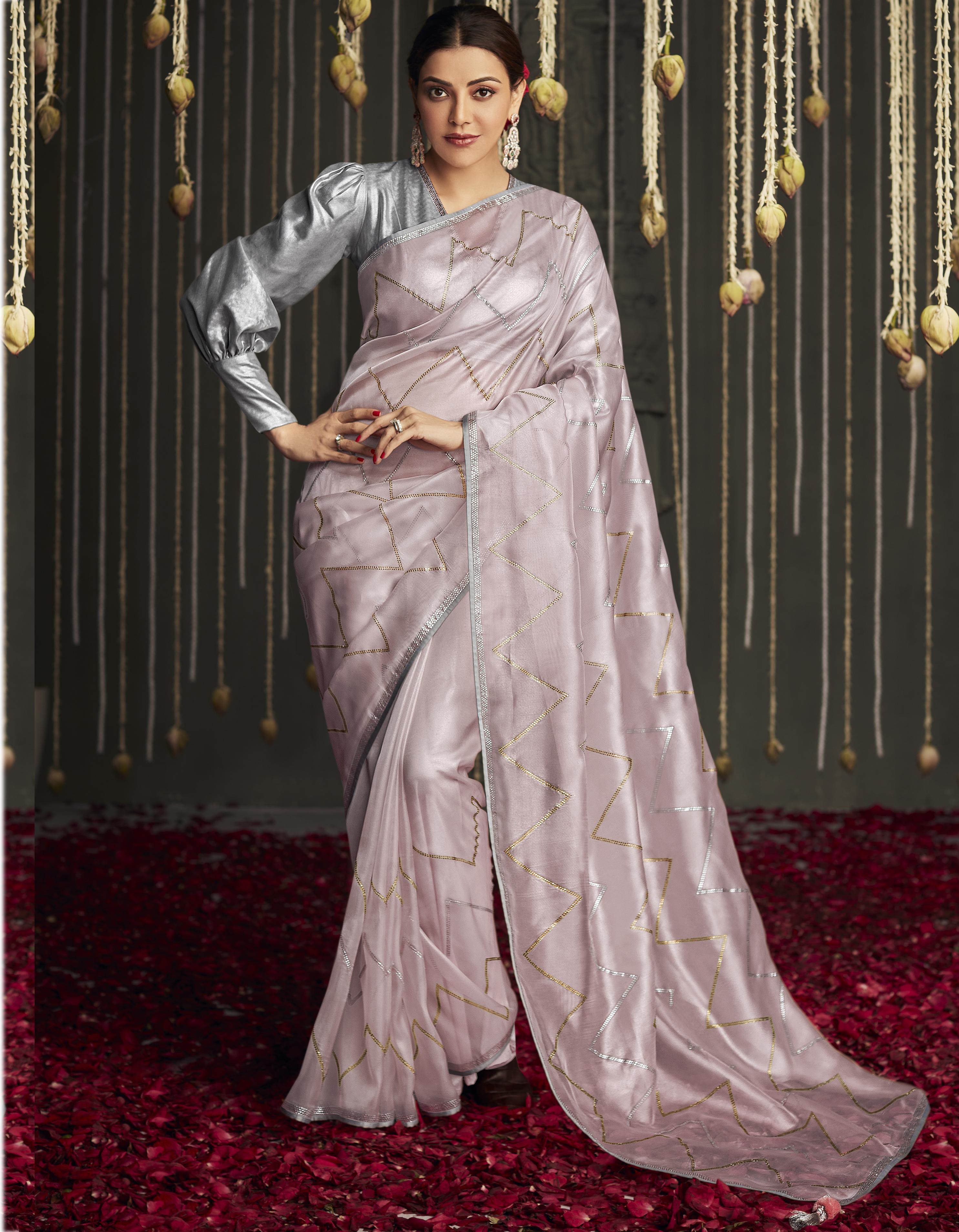 Light Pink Fancy Silk Festive wear Saree for Women With Blouse SD27274