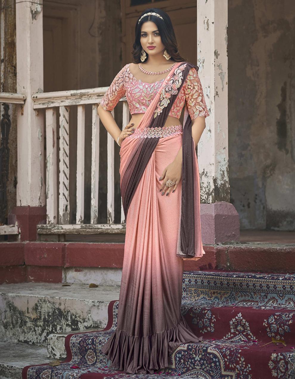 Pink ART SILK Saree for Women With Blouse SD28381