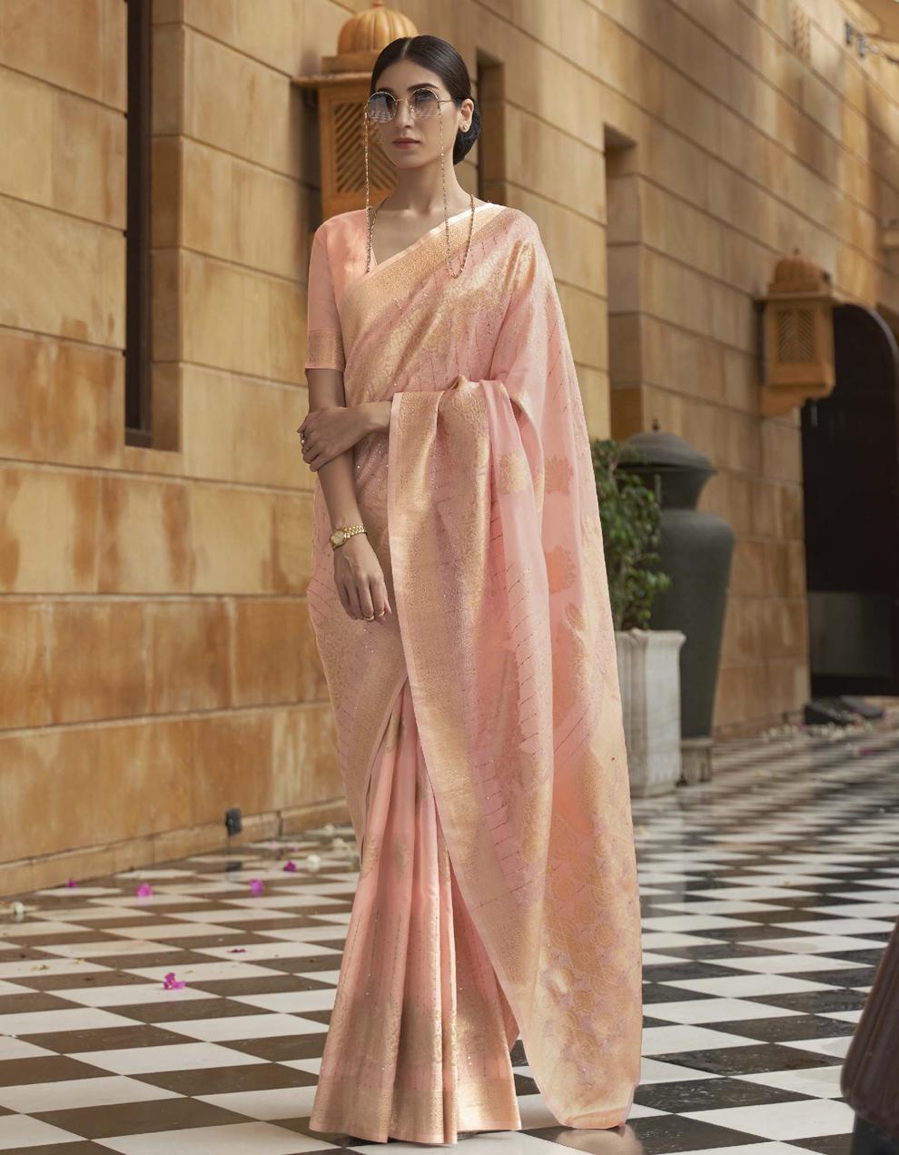 Pink ART SILK Saree for Women With Blouse SD28269