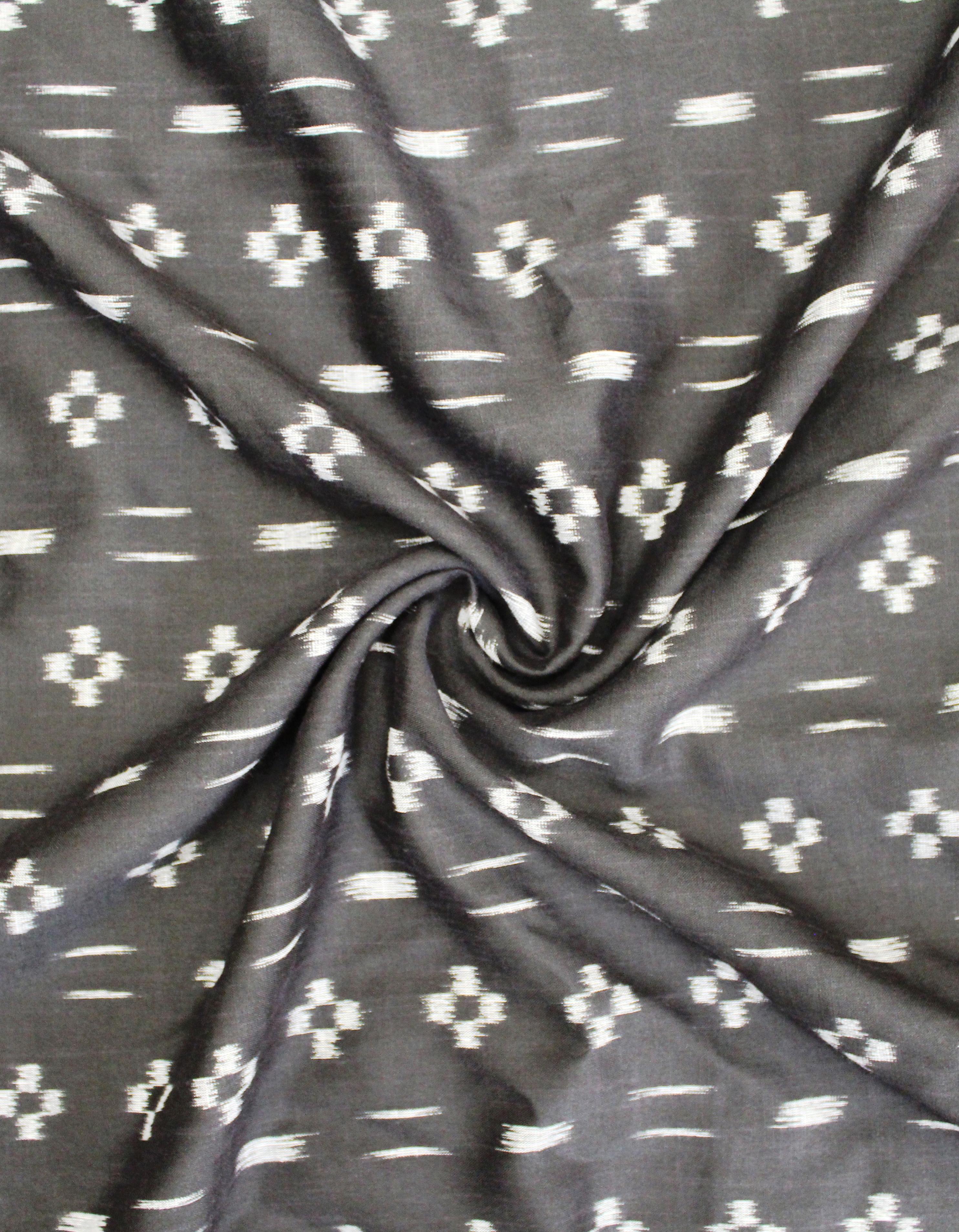 Black Rayon Unstitched Fabric for Men & Women's Shirt/Kurta/Top/Kameez FB96