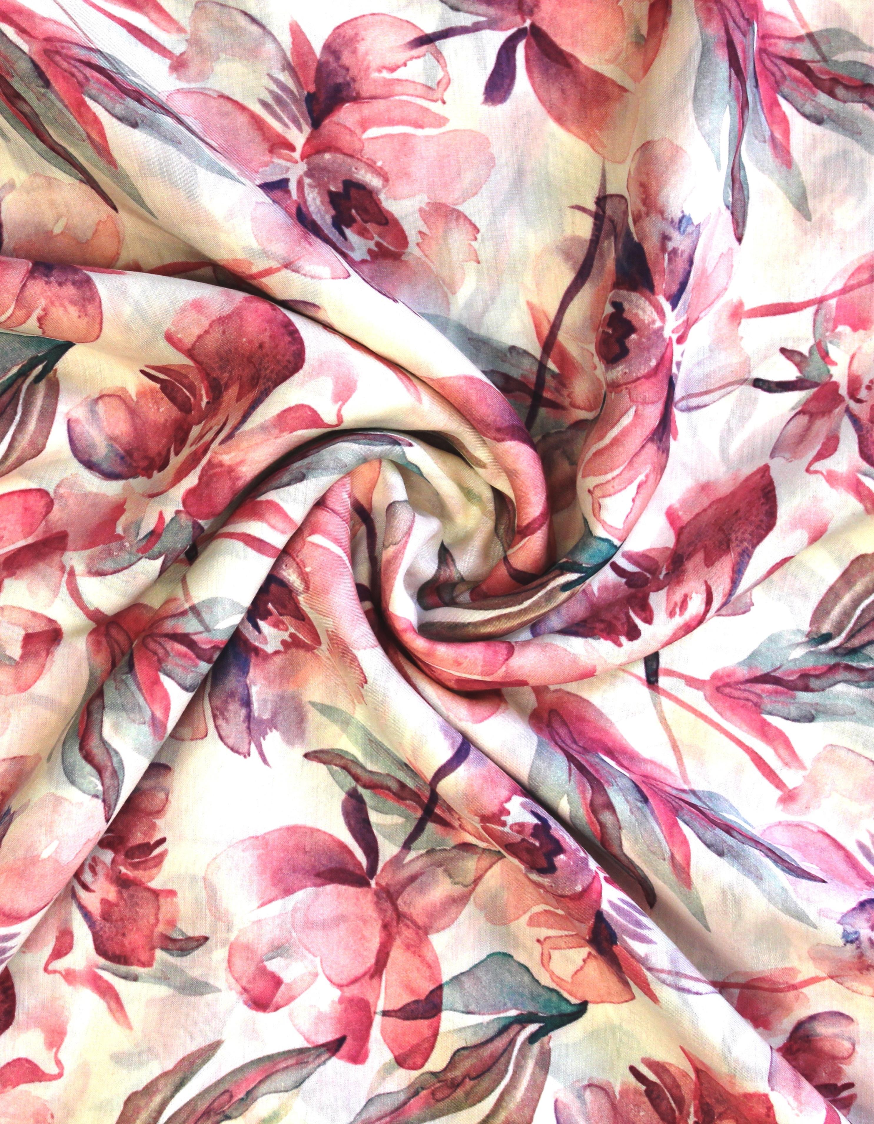 Multicolor Muslin Unstitched Fabric for Men & Women's Shirt/Kurta/Top/Kameez FB121