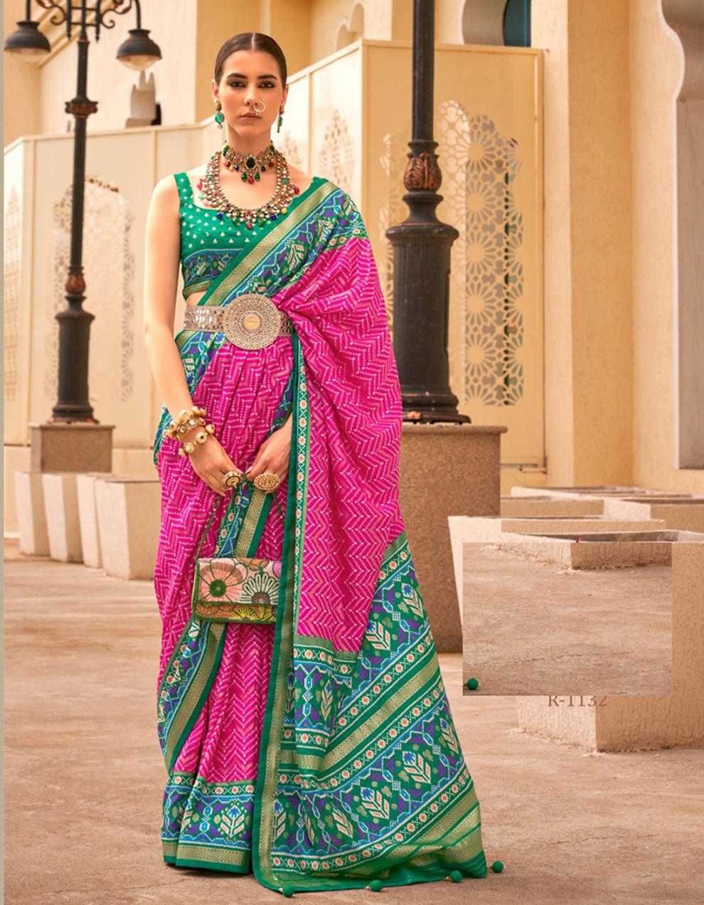 Pink Art Silk Saree for Women With Blouse SD28876